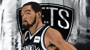 Kevin Durant Nets Fan Art Wallpaper