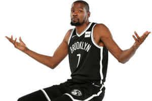 Kevin Durant Nets Playful Shot Wallpaper