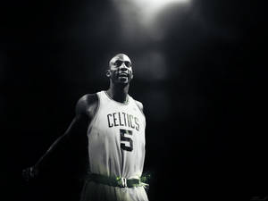 Kevin Garnett Black And White Wallpaper