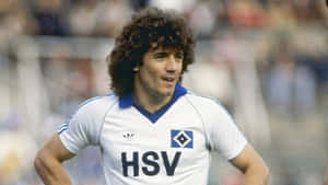 Kevin Keegan In Action During His Tenure At Hamburg Sv Wallpaper