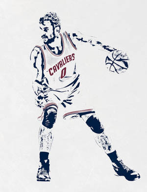 Kevin Love Sketch Art Wallpaper