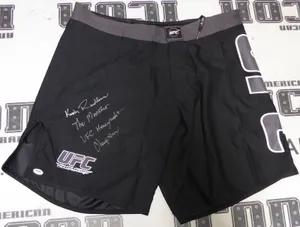 Kevin Randleman Signed Ufc Fight Shorts Wallpaper