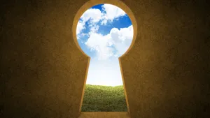 Key Opening Beautiful Landscape Wallpaper