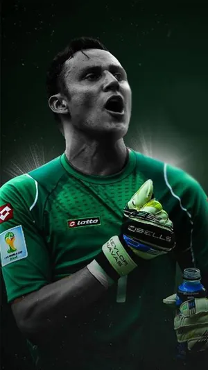 Keylor Navas In Action Wallpaper