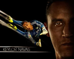 Keylor Navas In Action Wallpaper