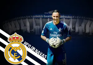 Keylor Navas In Action During A Football Match Wallpaper