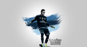 Keylor Navas In Action During A Match Wallpaper