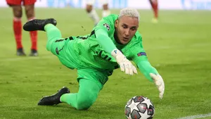 Keylor Navas In Action During A Soccer Match. Wallpaper