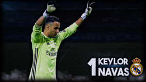 Keylor Navas In Action On The Field Wallpaper