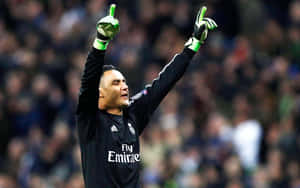 Keylor Navas In Action On The Field Wallpaper