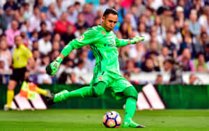 Keylor Navas In Action Wallpaper