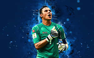 Keylor Navas In Action Wallpaper