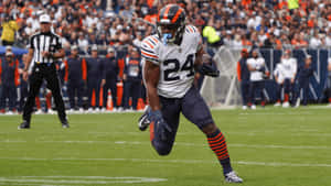 Khalil Herbert Chicago Bears Game Action Wallpaper