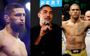 Khamzat Chimaev, Robert Whittaker, And Alex Pereira Wallpaper