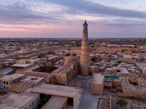 Khiva Beautiful Sunset Sky Wallpaper