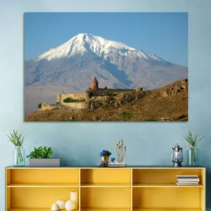 Khor Virap Monastery Against The Stunning Backdrop Of Mount Ararat Wallpaper