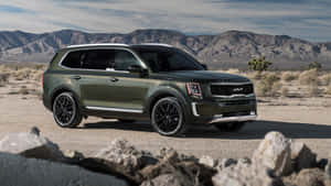 Kia Telluride - Majestic Drive In The Mountains Wallpaper