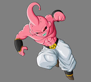 Kid Buu Action Pose Wallpaper