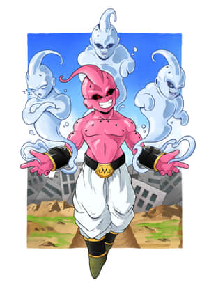 Kid Buu Majin Menace Wallpaper