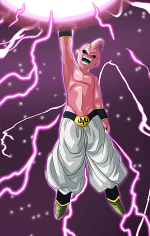 Kid Buu Power Up Wallpaper