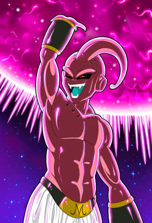 Kid Buu Victorious Pose Wallpaper