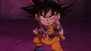 Kid Goku Preparing Attack Wallpaper