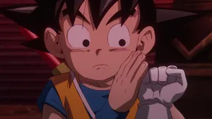Kid Goku Preparing For Battle Wallpaper