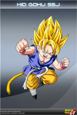 Kid Goku Super Saiyan Jin Wallpaper