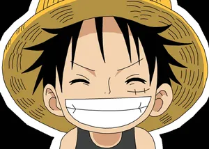 Kid Luffy Smile Wallpaper