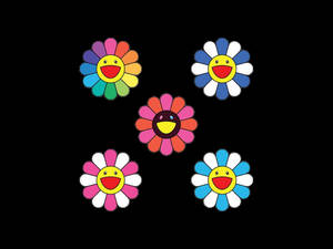 Kidcore Smiley Flower Wallpaper