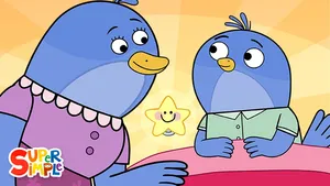 Kids Engaged In Interactive Learning With Super Simple Songs Wallpaper