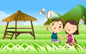 Kids Simple Play Time Wallpaper