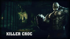 Killer Croc In Action: Menacing Pose Wallpaper