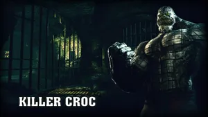 Killer Croc In Action: Menacing Pose Wallpaper