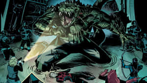 Killer Croc In Full Action Wallpaper