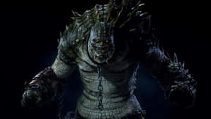 Killer Croc In His Intimidating Stance Wallpaper