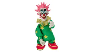 Killer Klowns From Outer Space With A Scary Doll Wallpaper