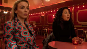 Killing Eve Red Theatre Scene Wallpaper