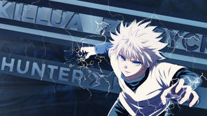 Killua 4k Cool Blue Poster Wallpaper