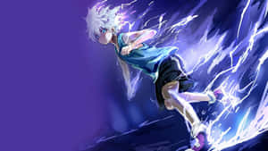 Killua Lightning Running Hunter X Hunter Pfp Wallpaper