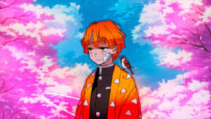 Kimetsu No Yaiba Demon Slayer Anime Agatsuma Zenitsu Wallpaper