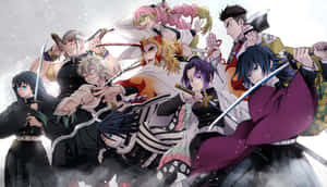 Kimetsu No Yaiba Demon Slayer Anime Nine Pillars Wallpaper