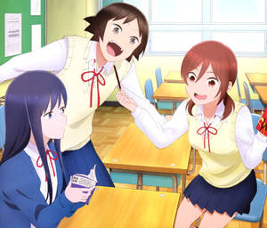 Kimi Ga Nozomu Eien Inside Classroom Wallpaper