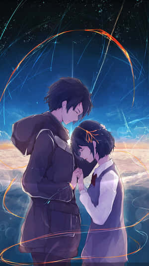 Kimi No Na Wa Mitsuha And Taki Romance Anime Wallpaper