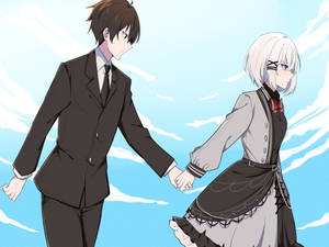 Kimihiko Kimizuka Siesta Holding Hands Wallpaper