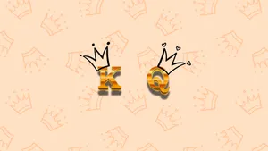 King And Queen Initials Desktop Wallpaper