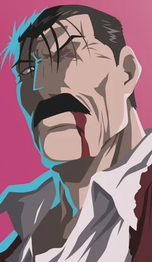 King Bradley Poised For Battle Wallpaper