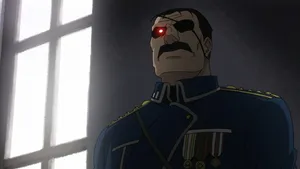 King Bradley, The Ruthless Homunculus Leader In Action Wallpaper