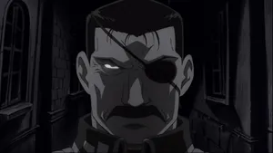 King Bradley Wielding Dual Swords In Battle Wallpaper