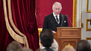 King Charles Iii Addressing The Nation Wallpaper